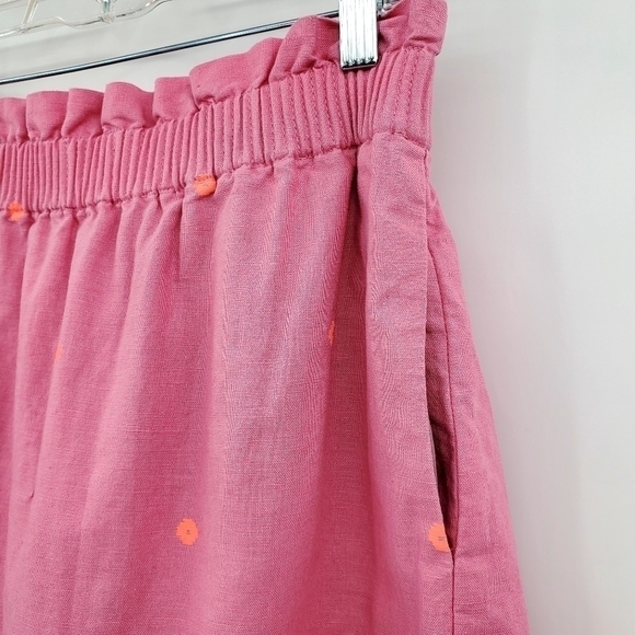 J.Crew Factory Elastic Waist Floral Print Pull On Casual Skirt - Picture 2 of 8